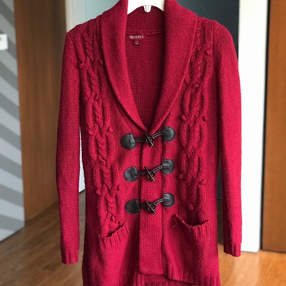 Thick Cable Knit Cardigan